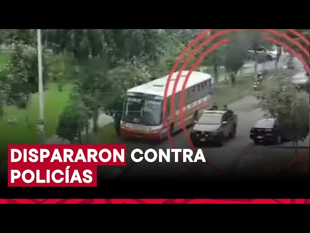 Ladrones de autos fueron capturados luego de una intensa persecución y balacera