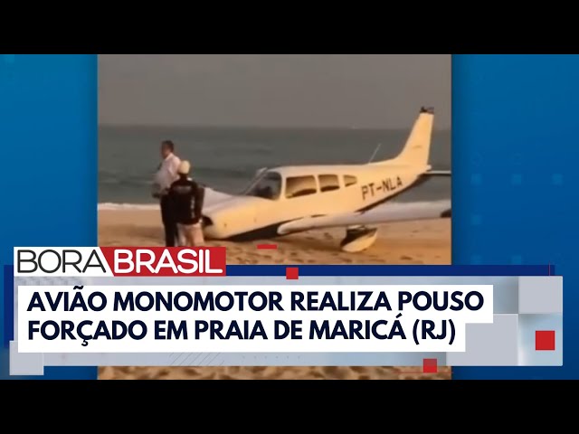 Monomotor faz pouso de emergência em Maricá (RJ) I Bora Brasil