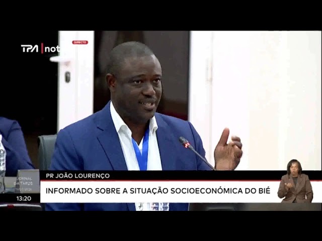 ⁣PR João Lourenço informado sobre a situação socioeconómica do Bié