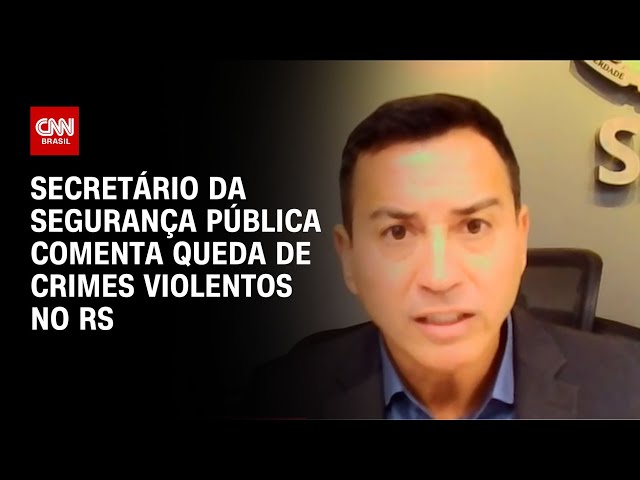 Secretário da Segurança Pública comenta queda de crimes violentos no RS | CNN NOVO DIA