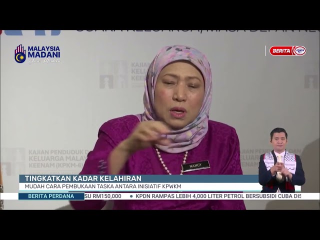 ⁣11 JULAI 2024 BP - TINGKATKAN KADAR KELAHIRAN: MUDAH CARA PEMBUKAAN TASKA ANTARA INISIATIF KPWKM