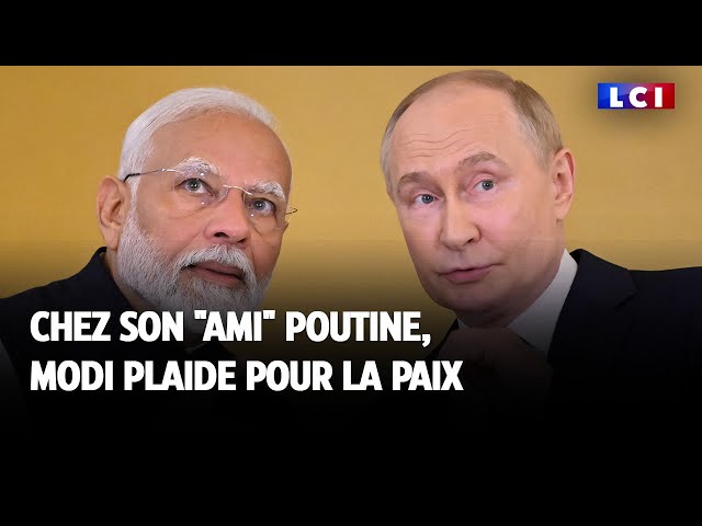 Chez son "ami" Poutine, Modi plaide pour la paix 1