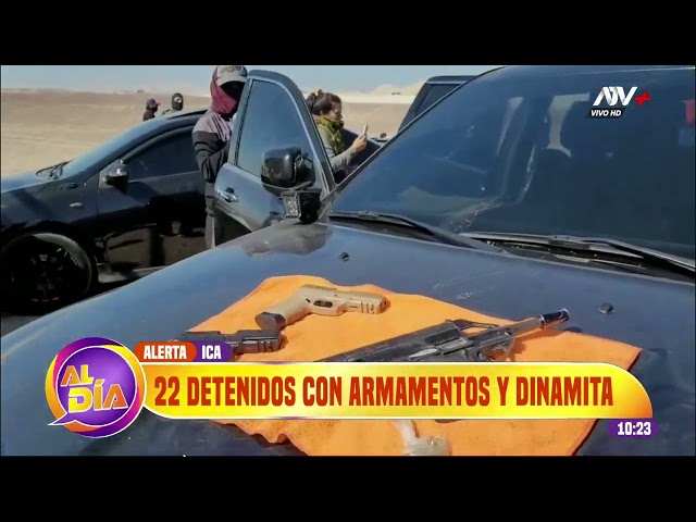 Ica: 22 delincuentes han sido detenidos con armamentos y dinamita