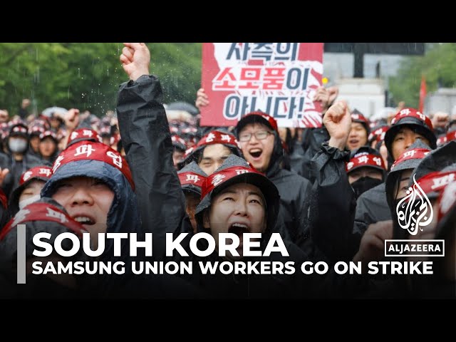 ⁣Samsung Electronics Union workers go on indefinite strike