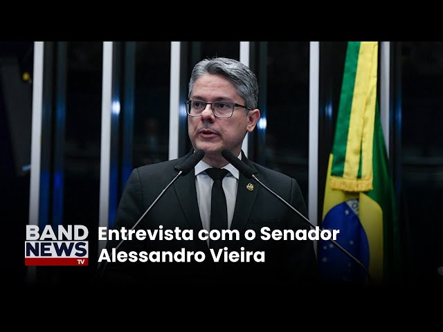 BandNews Tv entrevista Alessandro Vieira, senador que aparece na lista dos espionados pela Abin