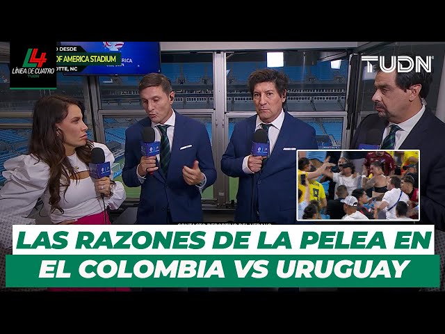  Subieron a DEFENDER a su familia  Las RAZONES de la Pelea en el Colombia vs Uruguay | TUDN