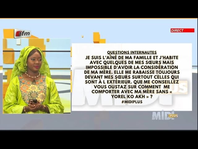 ⁣Questions 3: Je suis l'ainé de ma famille et j'habite avec quelques de mes soeurs mais imp