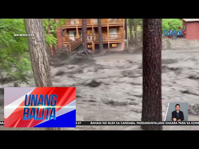Flash floods, nanalasa sa ilang bahagi ng New Mexico sa Amerika | Unang Balita