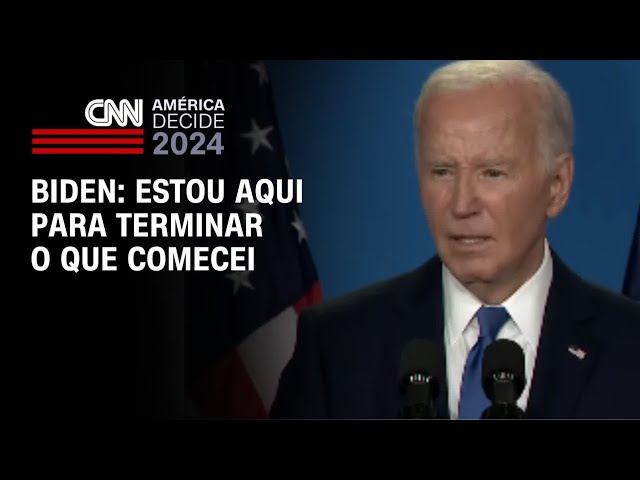 Biden: Estou aqui para terminar o que comecei | CNN PRIME TIME