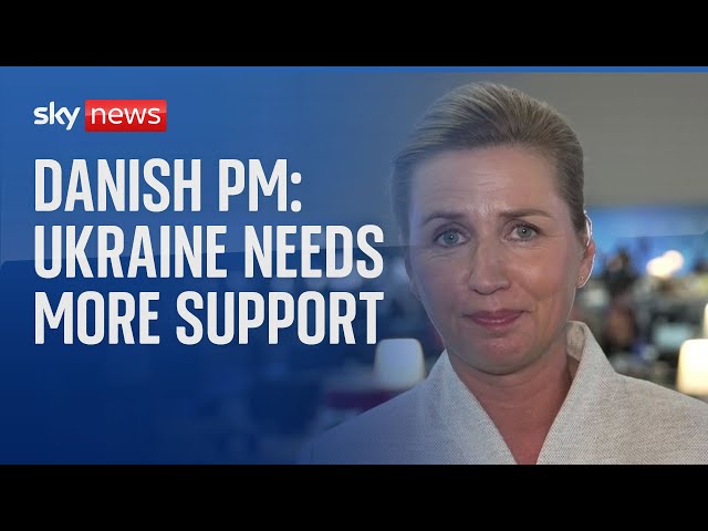 ⁣Danish PM: 'I don't see an alternative to Ukraine winning this war'