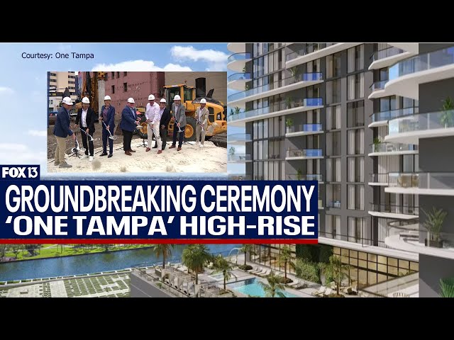 ⁣Groundbreaking for Tampa's tallest residential tower