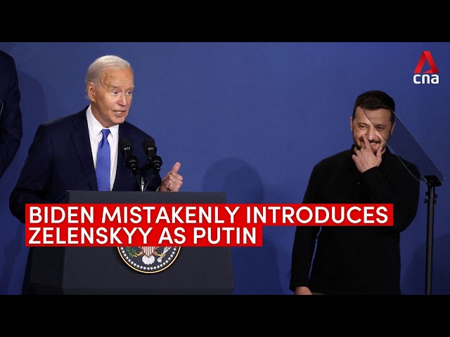 Biden mistakenly introduces Zelenskyy as Putin at NATO summit