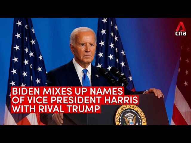 Biden mistakenly refers to Trump instead of Harris as vice president