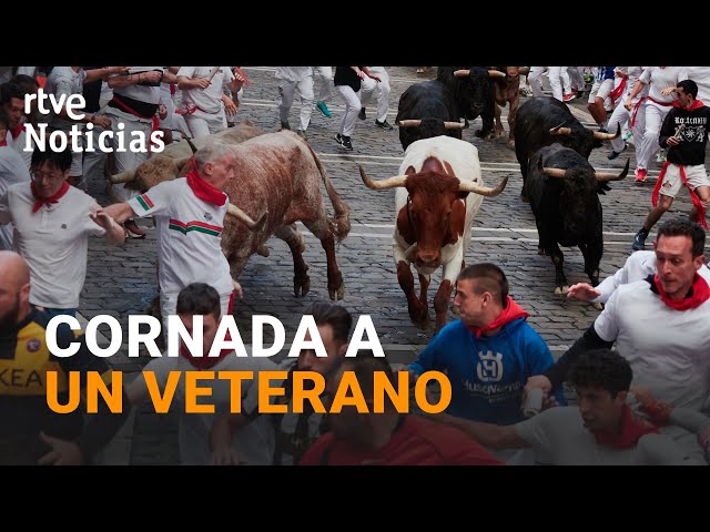 ⁣SAN FERMÍN: Los TEMIDOS TOROS de JANDILLA protagonizan un VELOZ y EMOCIONANTE sexto ENCIERRO | RTVE