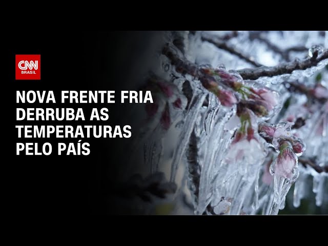 Nova frente fria derruba as temperaturas pelo país | CNN NOVO DIA