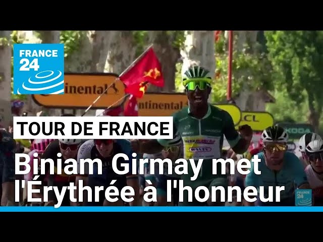 ⁣Tour de France : l'Érythrée à l'honneur avec Biniam Girmay qui conserve son maillot vert