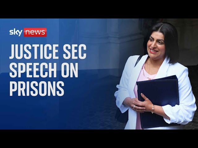 ⁣Watch live: Justice Secretary Shabana Mahmood makes a speech on prisons from HMP Five Wells