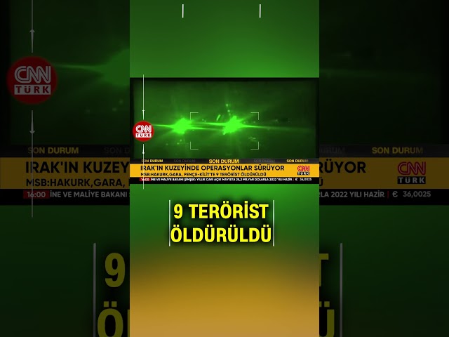 ⁣Irak'ın Kuzeyinde Operasyonlar Sürüyor! Mehmetçik, 9 Teröristi Etkisiz Hale Getirdi!