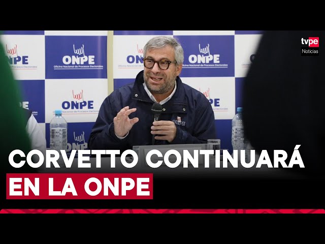 Piero Corvetto continuará en ONPE: JNJ lo ratificó para un segundo periodo como jefe de institución