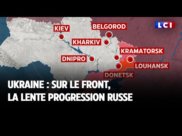 Ukraine : sur le front, la lente progression russe