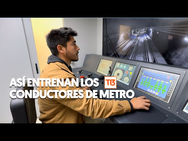 Así se entrenan y capacitan a los conductores del Metro de Santiago