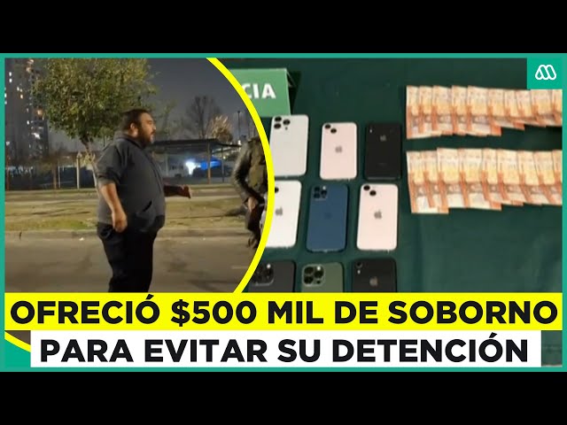 Quiso sobornar a Carabineros en fiscalización: Ofreció $500 mil para evitar detención