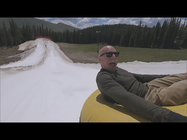⁣Keystone Resort offers snow tubing for relief from heat