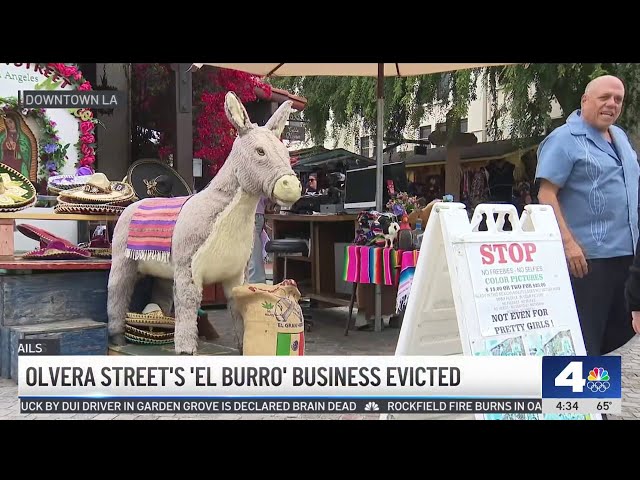 ⁣Olvera's Street 'El Burro' business evicted