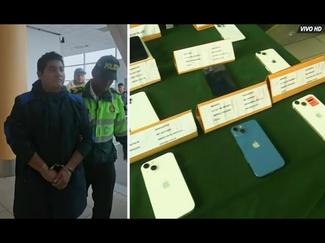 ⁣Aeropuerto Jorge Chávez: Detienen a sujetos que pretendían viajar con 18 iPhone robados