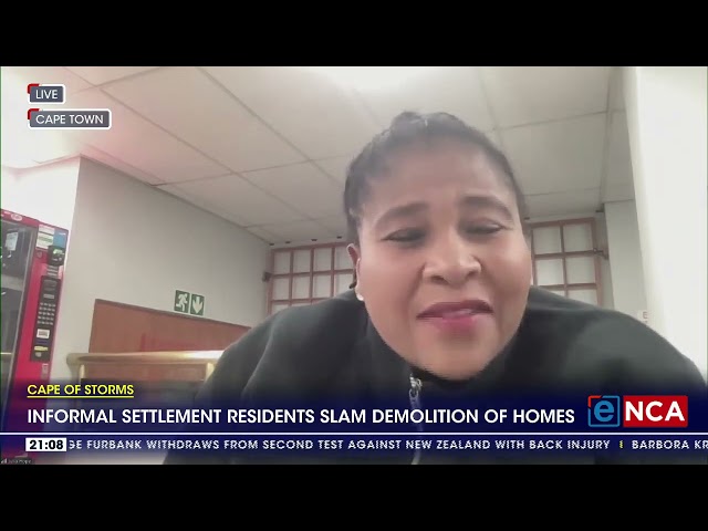 Informal settlement residents slam demolition of homes