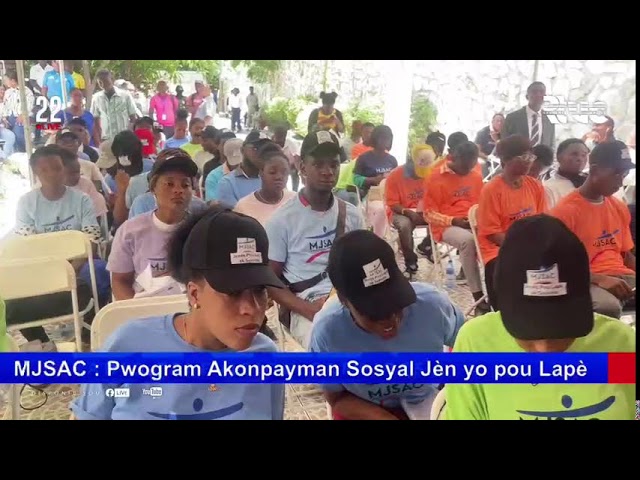 MJSAC : Pwogram Akonpayman Sosyal Jèn yo pou Lapè #Rtvc #22Live