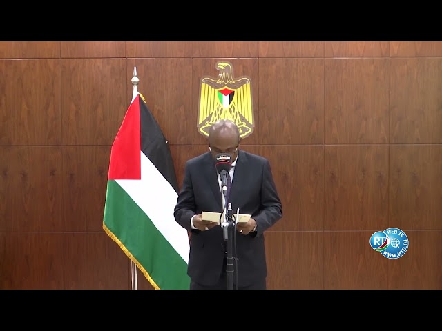 ⁣Présentation des lettres de créance de l'ambassadeur de Djibouti au Caire pour la Palestine.