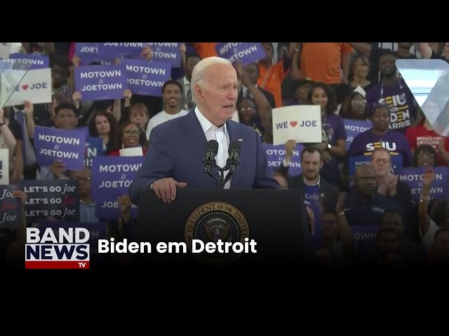 Biden faz 1° discursos após coletiva | BandNewsTV