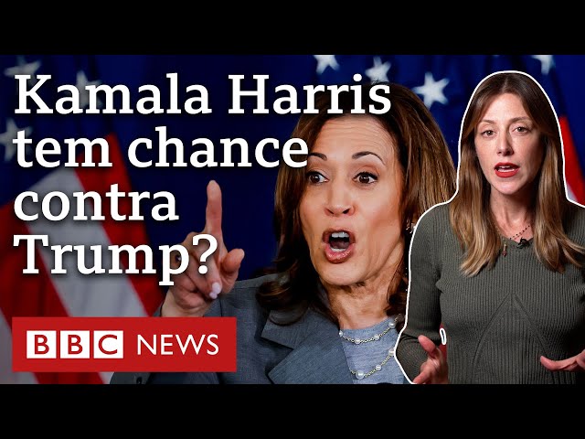 ⁣Kamala Harris poderia vencer Trump se substituísse Biden como candidata presidencial?