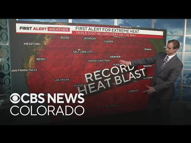 ⁣Record heat today, more expected this weekend in Denver