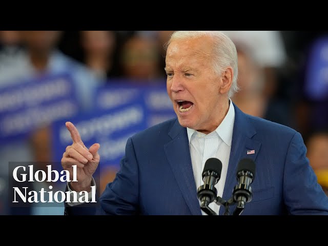 ⁣Global National: July 12, 2024 | Biden campaigns in Michigan as donors slowly back out