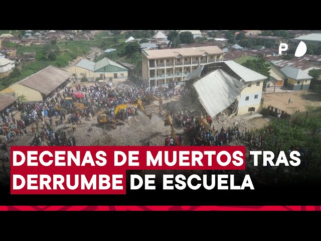 Más de una decena de alumnos muertos y otros atrapados en derrumbe de una escuela en Nigeria