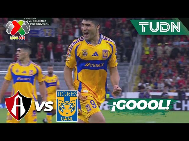 ¡YA LO EMPATÓ TIGRES! GOOOL de Ibáñez | Atlas 1-1 Tigres | Liga Mx -AP2024 - J2 | TUDN