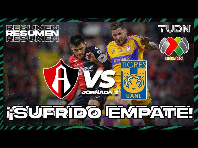 Resumen y goles | Atlas vs Tigres | Liga Mx -AP2024 - J2 | TUDN