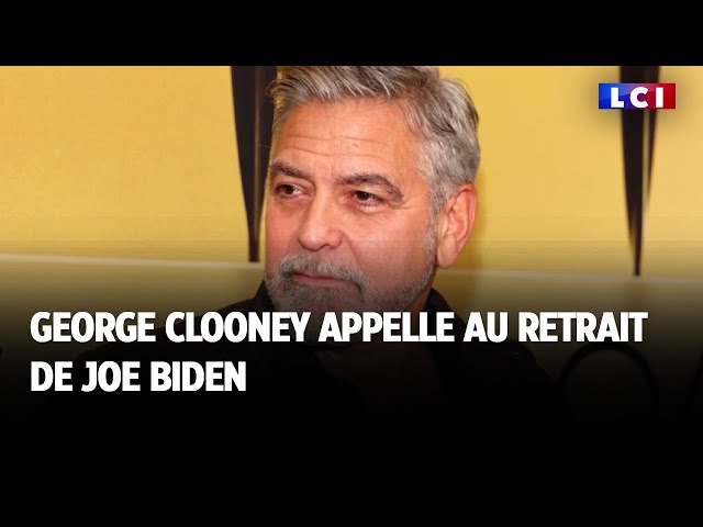 ⁣George Clooney appelle au retrait de Joe Biden