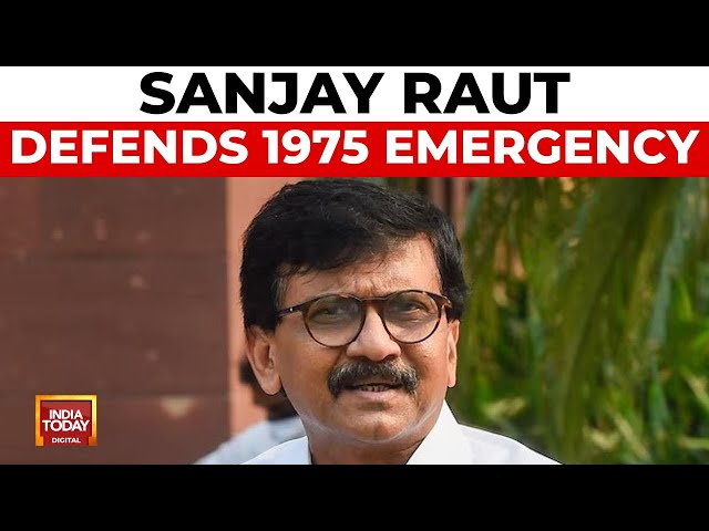 ⁣Sanjay Raut Defends 1975 Emergency, Cites National Security | India Today News