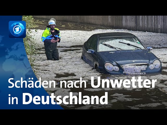 Unwetter in Deutschland: Schwere Schäden nach Starkregen und Sturm