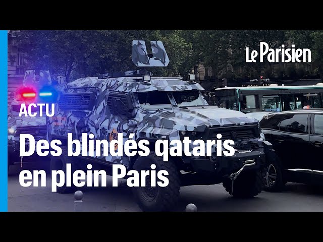 JO Paris 2024 : des blindés qataris dans les rues de la capitale surprennent passants et internautes