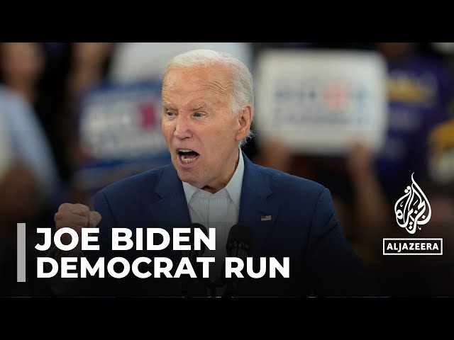 US president in Michigan: Joe Biden rallies supporters in battleground state