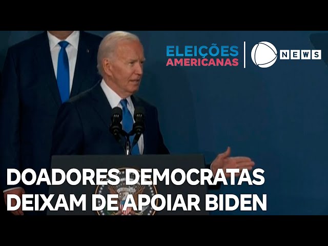 Doadores Democratas deixam de apoiar Biden financeiramente