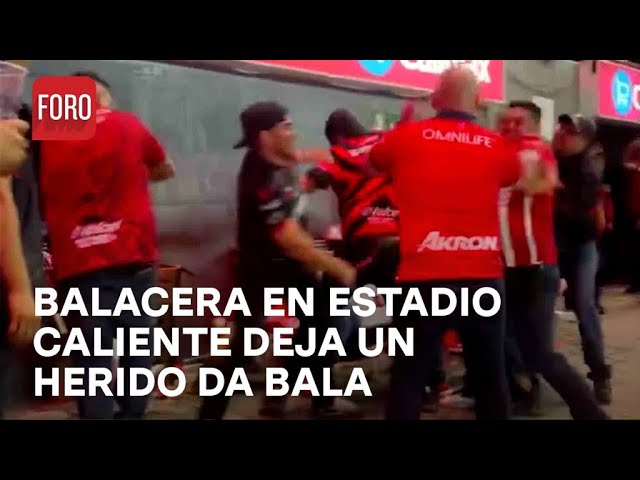 Riña y balacera en estadio Caliente en Tijuana; hay un herido de bala - Sábados de FORO