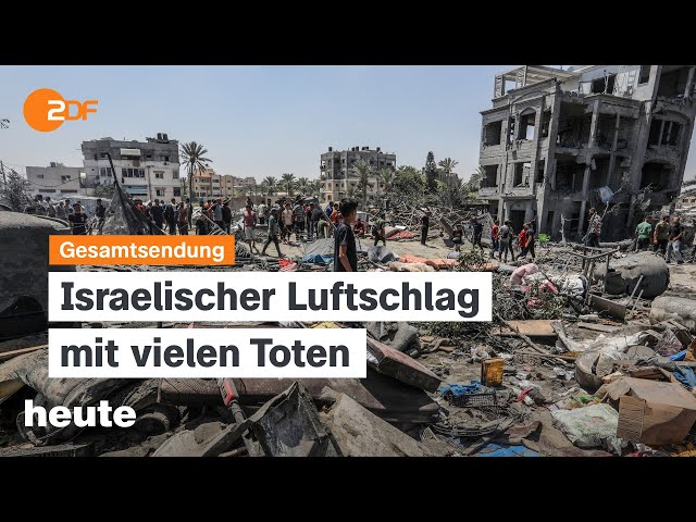 heute 19 Uhr vom 13.07.2024 Tote nach israelischem Luftschlag, Biden trotzt Kritik, Ramses in Köln