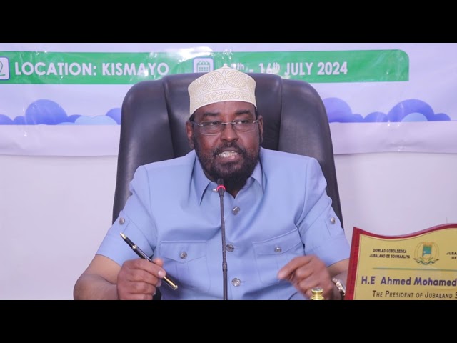 Madaxweyne Madoobe "Hey'adaha Garsoorka iyo dadka ka shaqeeya waa in si-fiican loo maal ga