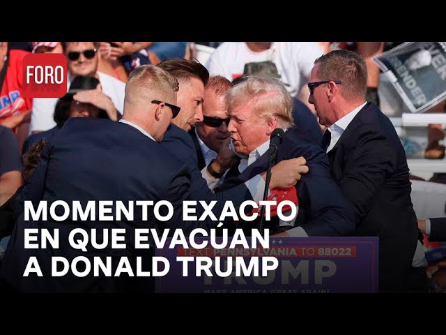 Última Hora: Servicio secreto evacúa a Donald Trump durante evento en Pensilvania - Las Noticias