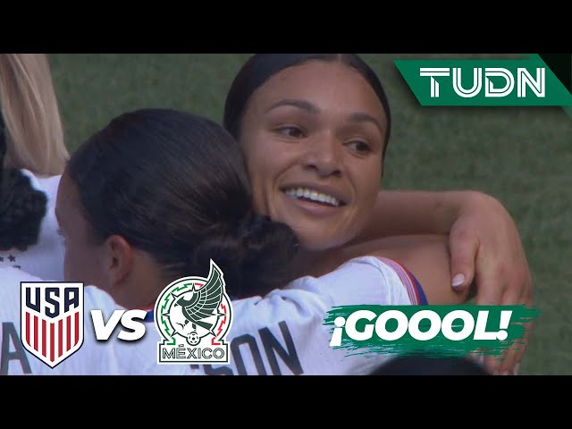 ¡GOLAZO! Smith recorta y la pone en el ángulo | Estados Unidos 1-0 México | Amistoso Femenil | TUDN